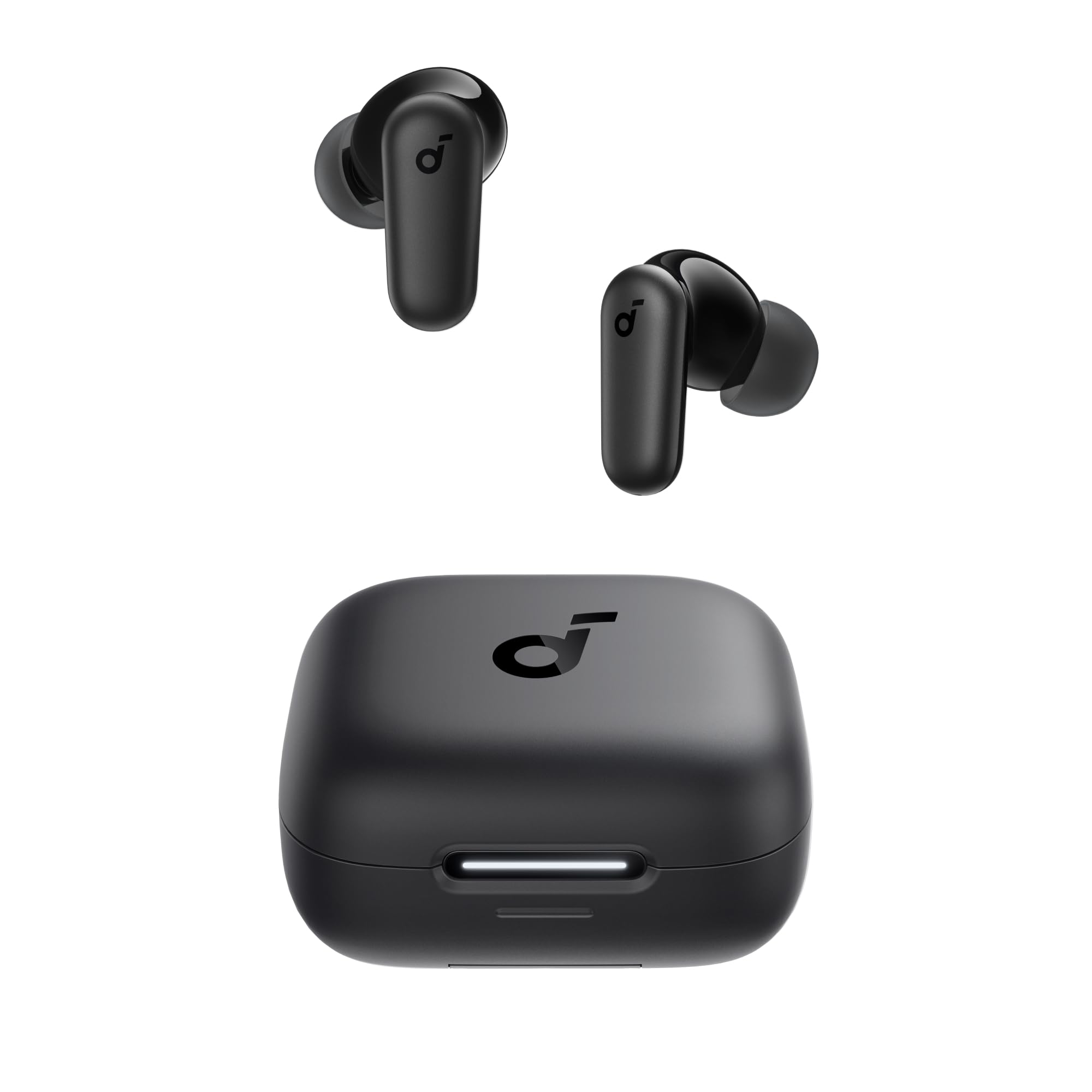 Soundcore P30i by Anker Noise Cancelling Earbuds, Strong and Smart Noise Cancelling, Powerful Bass, 45H Playtime (Black)
