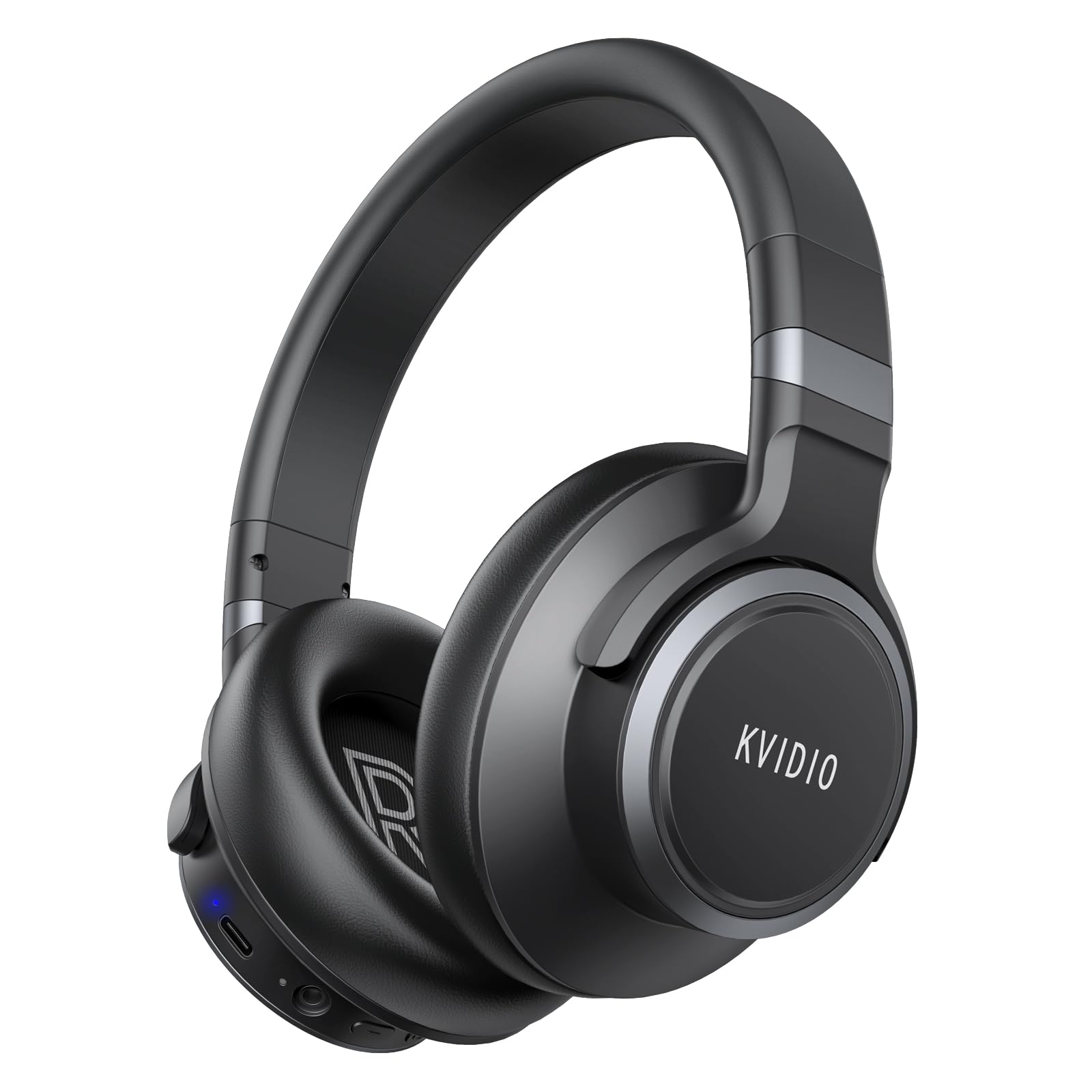 KVIDIO Active Noise Cancelling Headphones for Travel and Office Use with 70 Hours Playtime
| KVIDIO Bluetooth Headphone