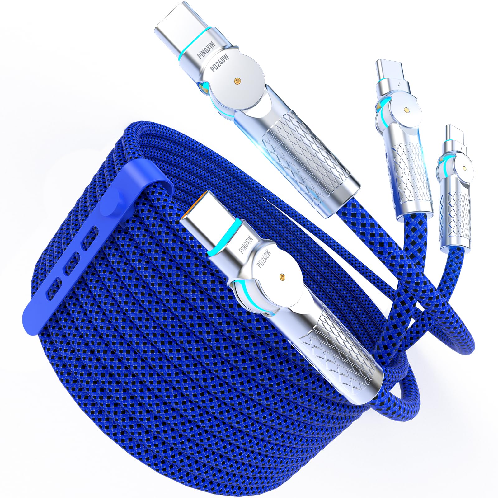 USB C to USB C Cable 10ft 2-Pack Braided Fast Charge for iPhone 16/16ProMax,MacBook Air,Pixel-Blue
USB C to USB C Cabl